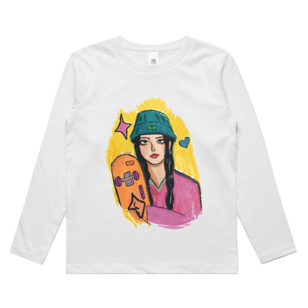 gaza skate girl x kids long sleeve Thumbnail